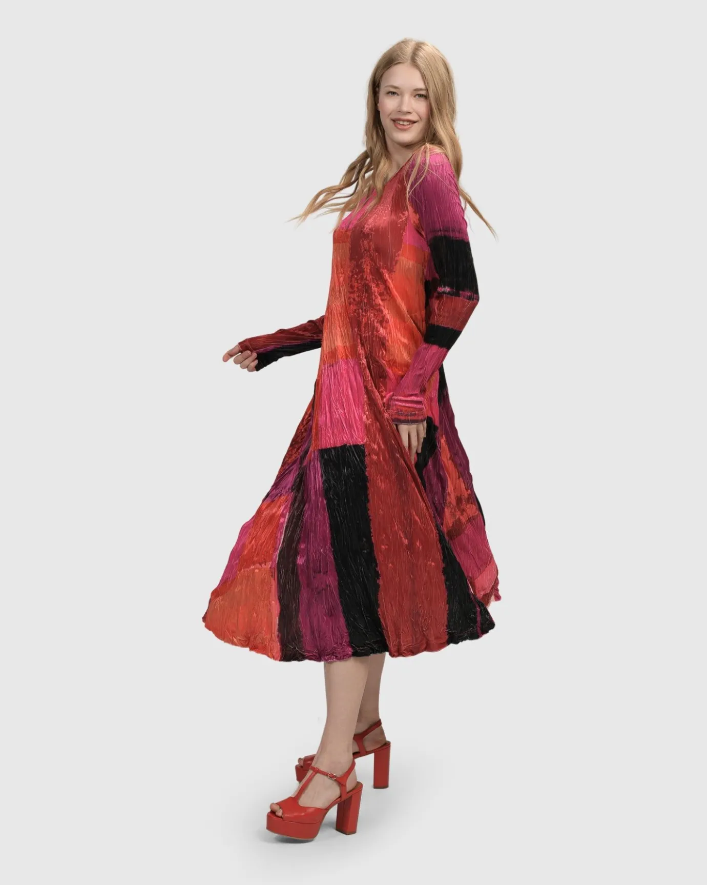 Women Alembika Dresses<Sunset Strip Maxi Dress, Magenta