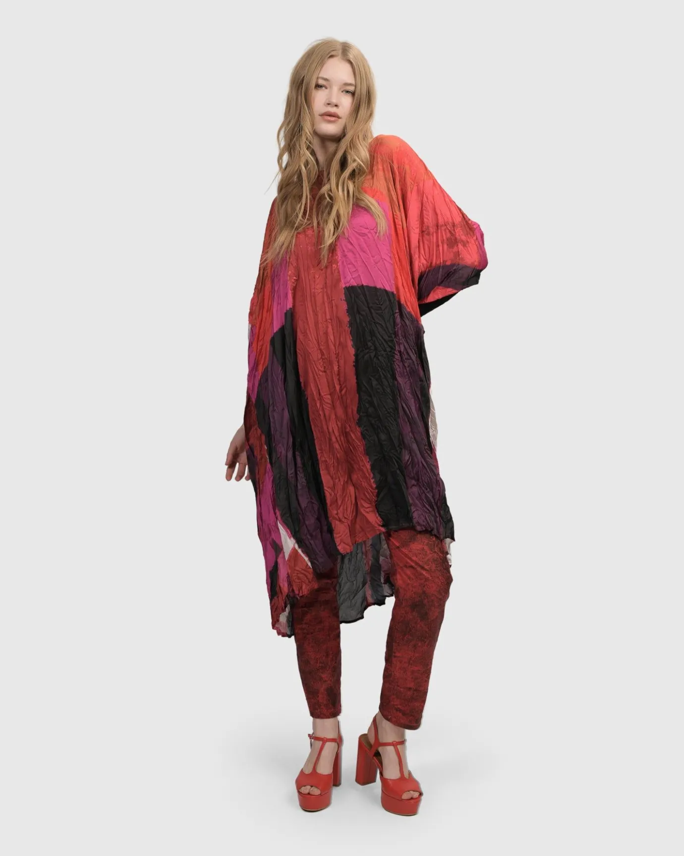 Women Alembika Plus<Sunset Strip Muumuu Dress, Magenta