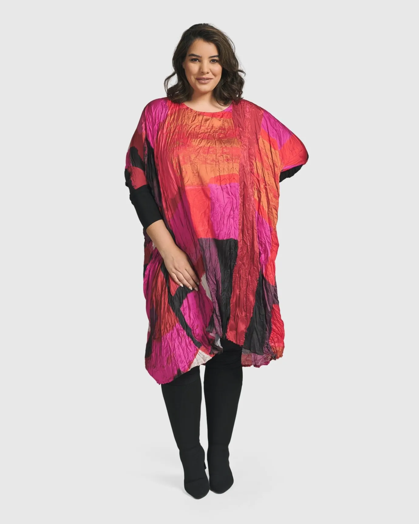 Women Alembika Plus<Sunset Strip Muumuu Dress, Magenta