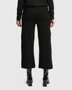 Women Alembika Plus<Superb Waffle Weave Ankle Pants, Black