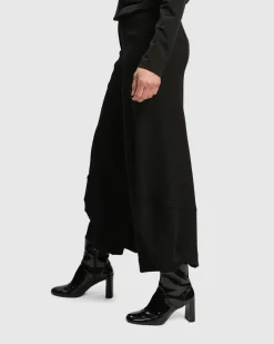 Women Alembika Plus<Superb Waffle Weave Punto Pants, Black