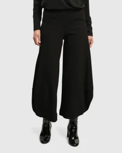 Women Alembika Pants & Skirts<Superb Waffle Weave Punto Pants, Black
