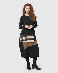 Women Alembika Plus<Sycamore Cocoon Dress, Coffee
