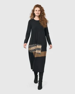 Women Alembika Plus<Sycamore Cocoon Dress, Coffee