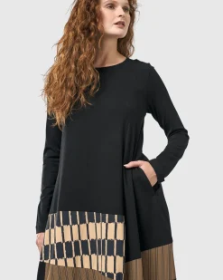 Women Alembika Plus<Sycamore Cocoon Dress, Coffee