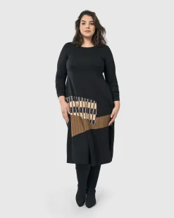 Women Alembika Plus<Sycamore Cocoon Dress, Coffee