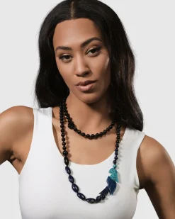 Women Alembika Accessories<Tahiti Bird Bead Necklace, Blue