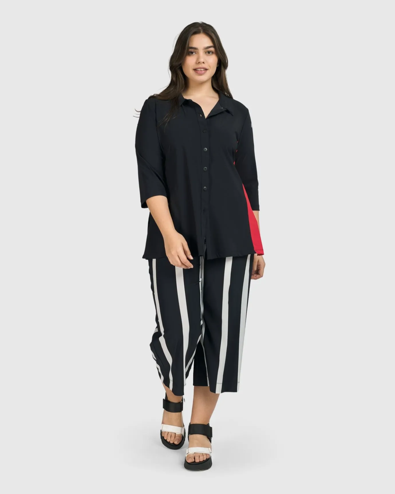 Women Alembika Plus<Tekbika Adeline Shirt Jacket, Black