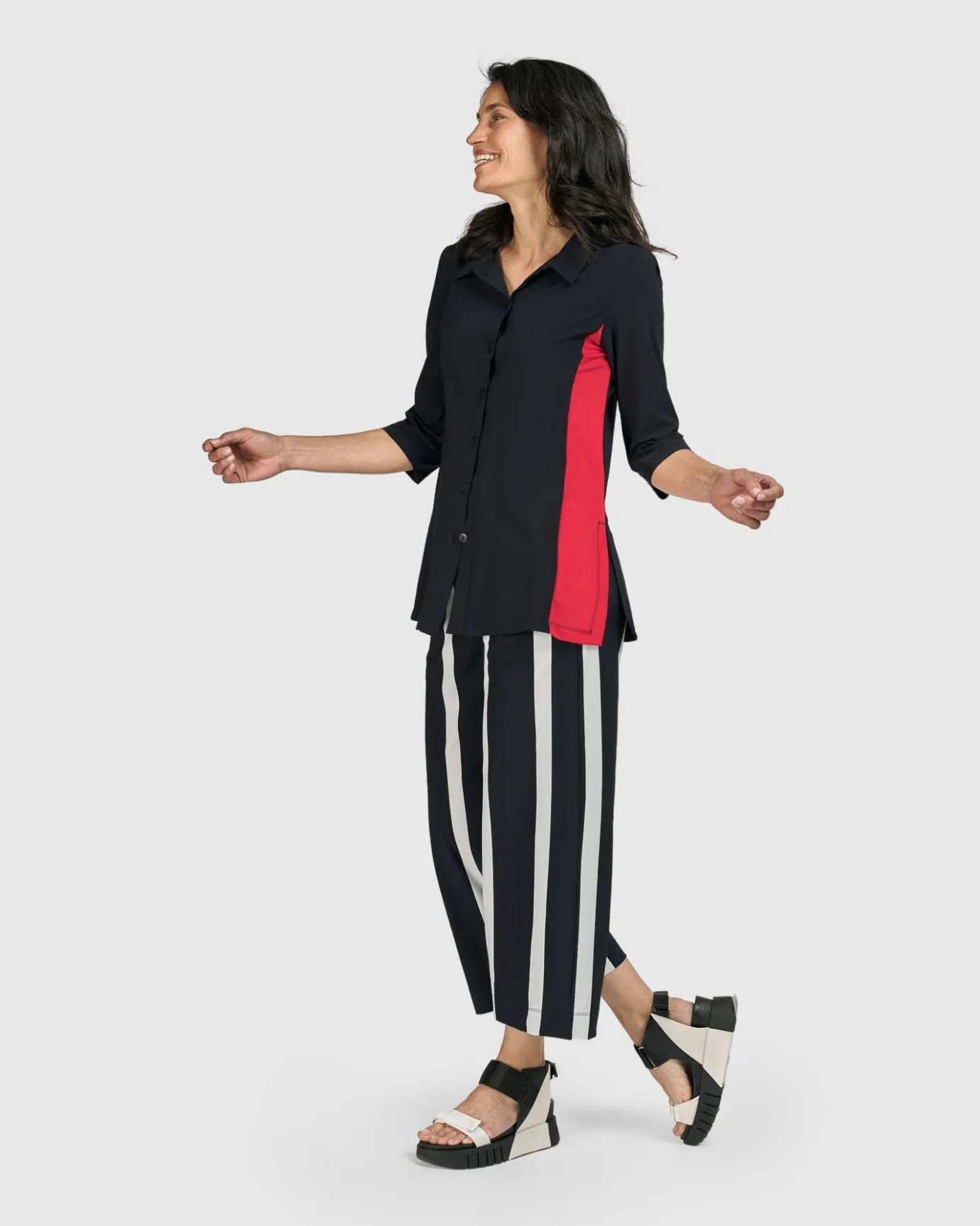 Women Alembika Plus<Tekbika Adeline Shirt Jacket, Black