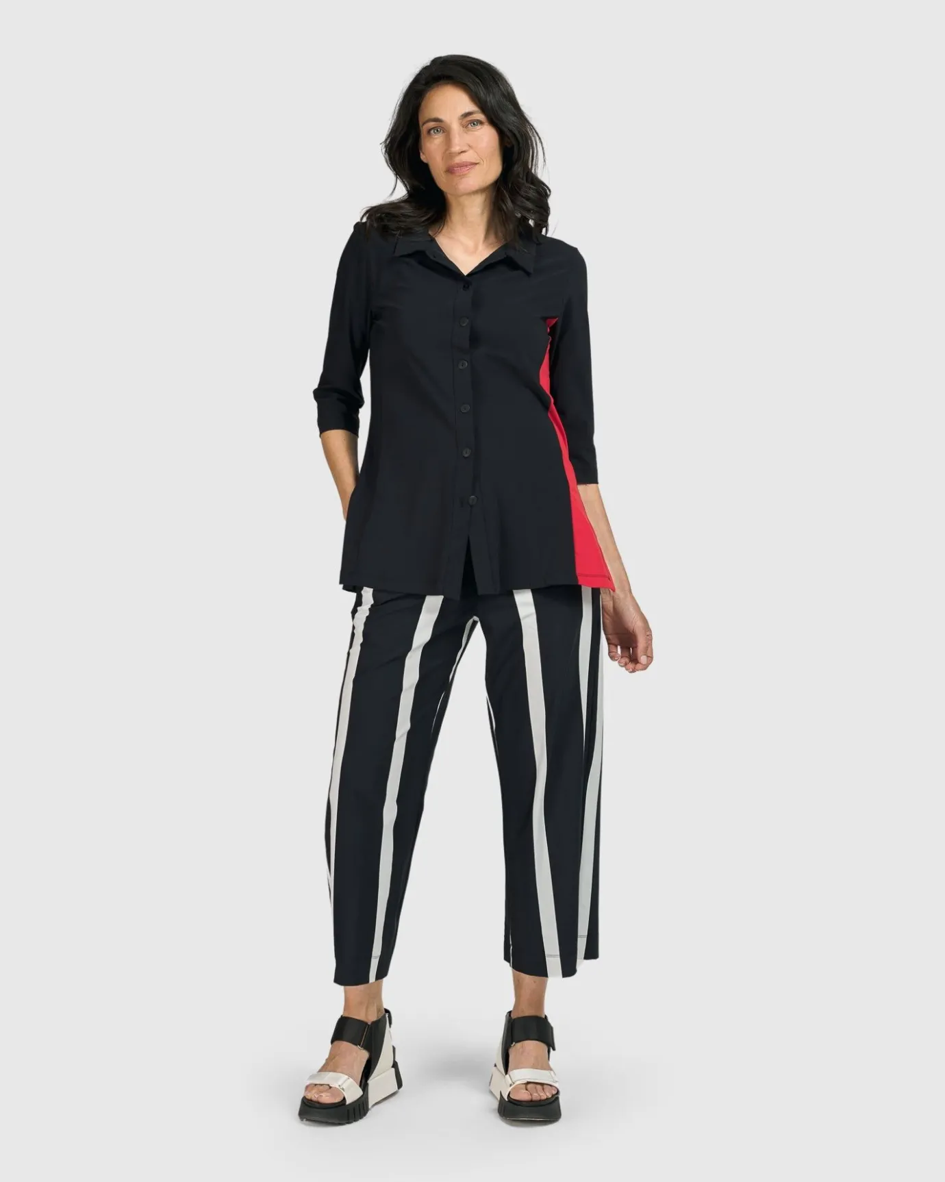 Women Alembika Jackets<Tekbika Adeline Shirt Jacket, Black