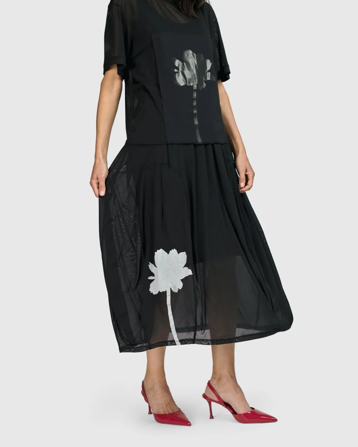 Women Alembika Plus<Tekbika Antoinette Flared Cocoon Skirt, Tulle