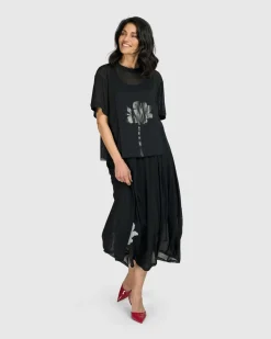 Women Alembika Pants & Skirts<Tekbika Antoinette Flared Cocoon Skirt, Tulle
