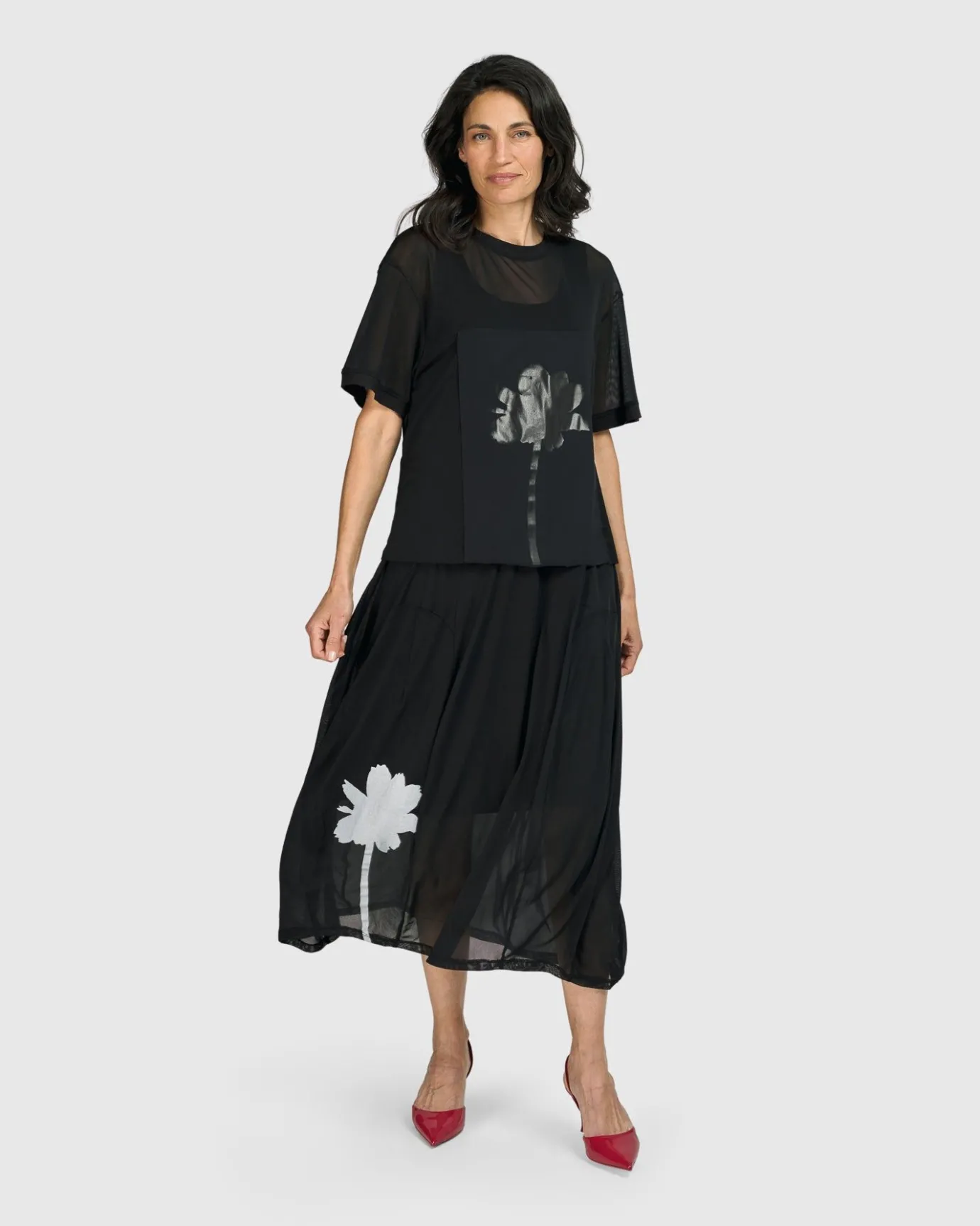 Women Alembika Pants & Skirts<Tekbika Antoinette Flared Cocoon Skirt, Tulle
