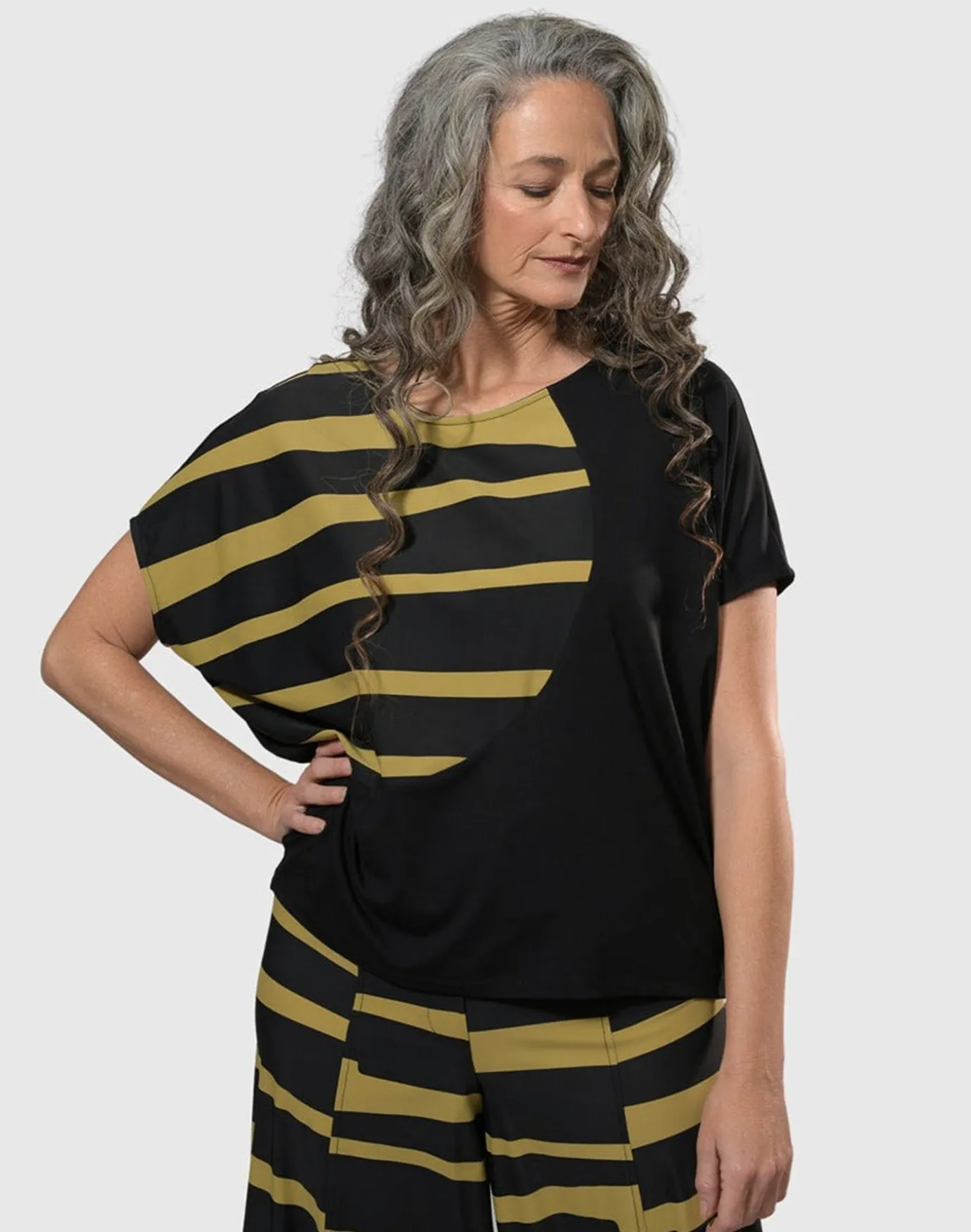 Women Alembika Plus<Tekbika Bliss Boxy Top, Dunes