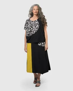 Women Alembika Tops & Tunics<Tekbika Bliss Boxy Top, Yellow/Print