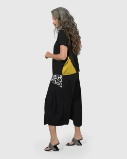 Women Alembika Plus<Tekbika Bliss Boxy Top, Yellow/Print