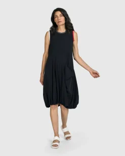 Women Alembika Dresses<Tekbika Camille Sleeveless Dress, Black