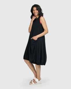 Women Alembika Dresses<Tekbika Camille Sleeveless Dress, Black