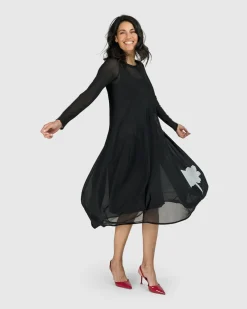 Women Alembika Plus<Tekbika Charlotte Crew Cocoon Dress, Tulle