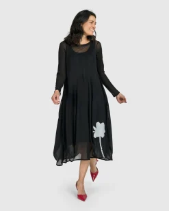 Women Alembika Plus<Tekbika Charlotte Crew Cocoon Dress, Tulle