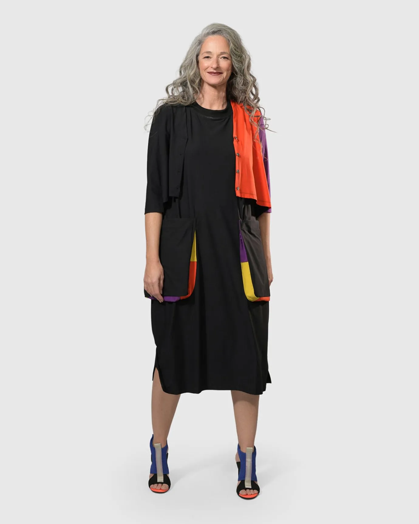 Women Alembika Plus<Tekbika Colorblock Crop Cardigan Jacket, Multi