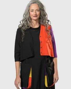Women Alembika Jackets<Tekbika Colorblock Crop Cardigan Jacket, Multi