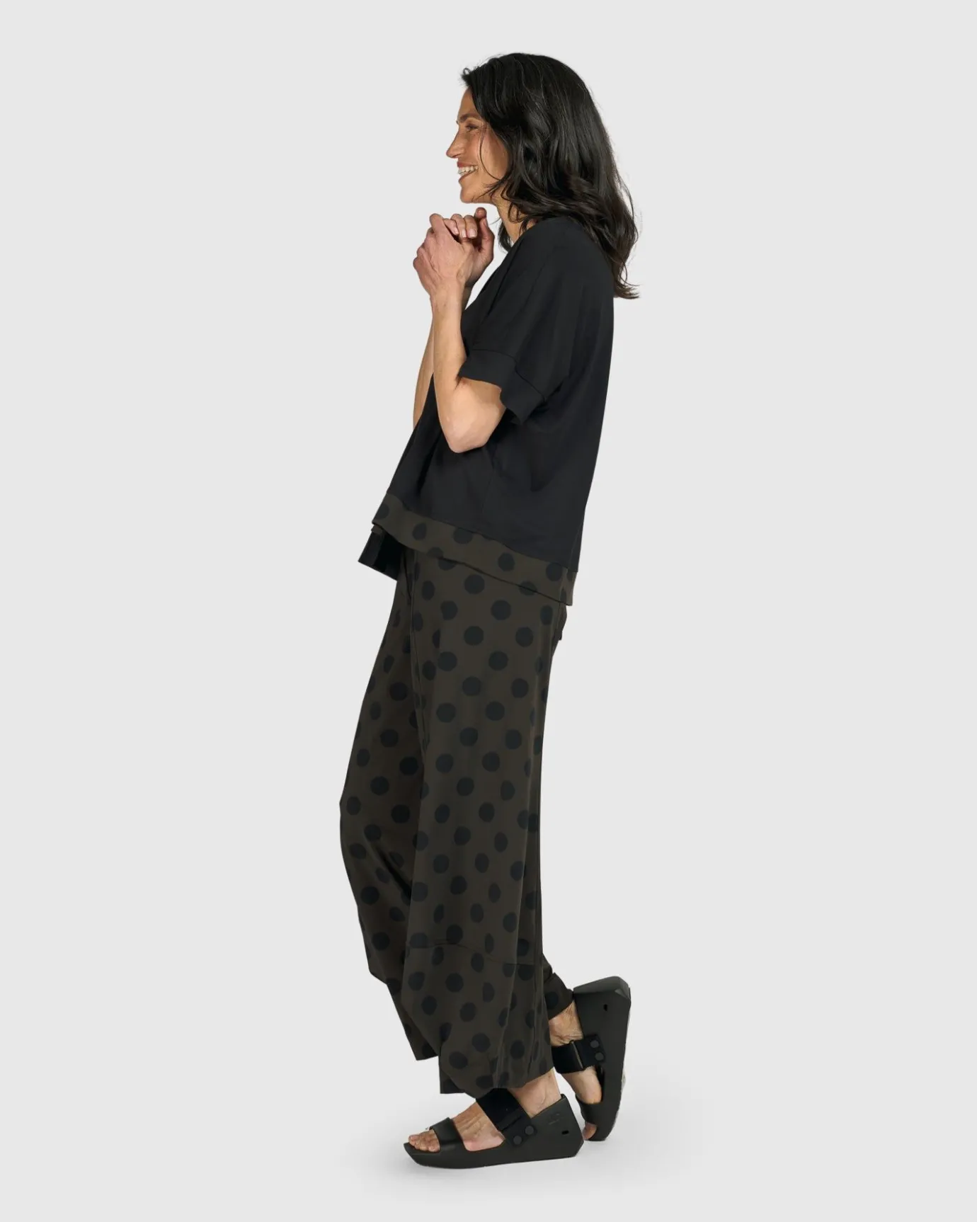 Women Alembika Tops & Tunics<Tekbika Dots Boxy Top, Khaki