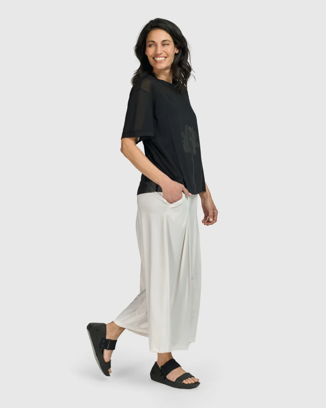 Women Alembika Plus<Tekbika Edith Mesh Tee, Flower