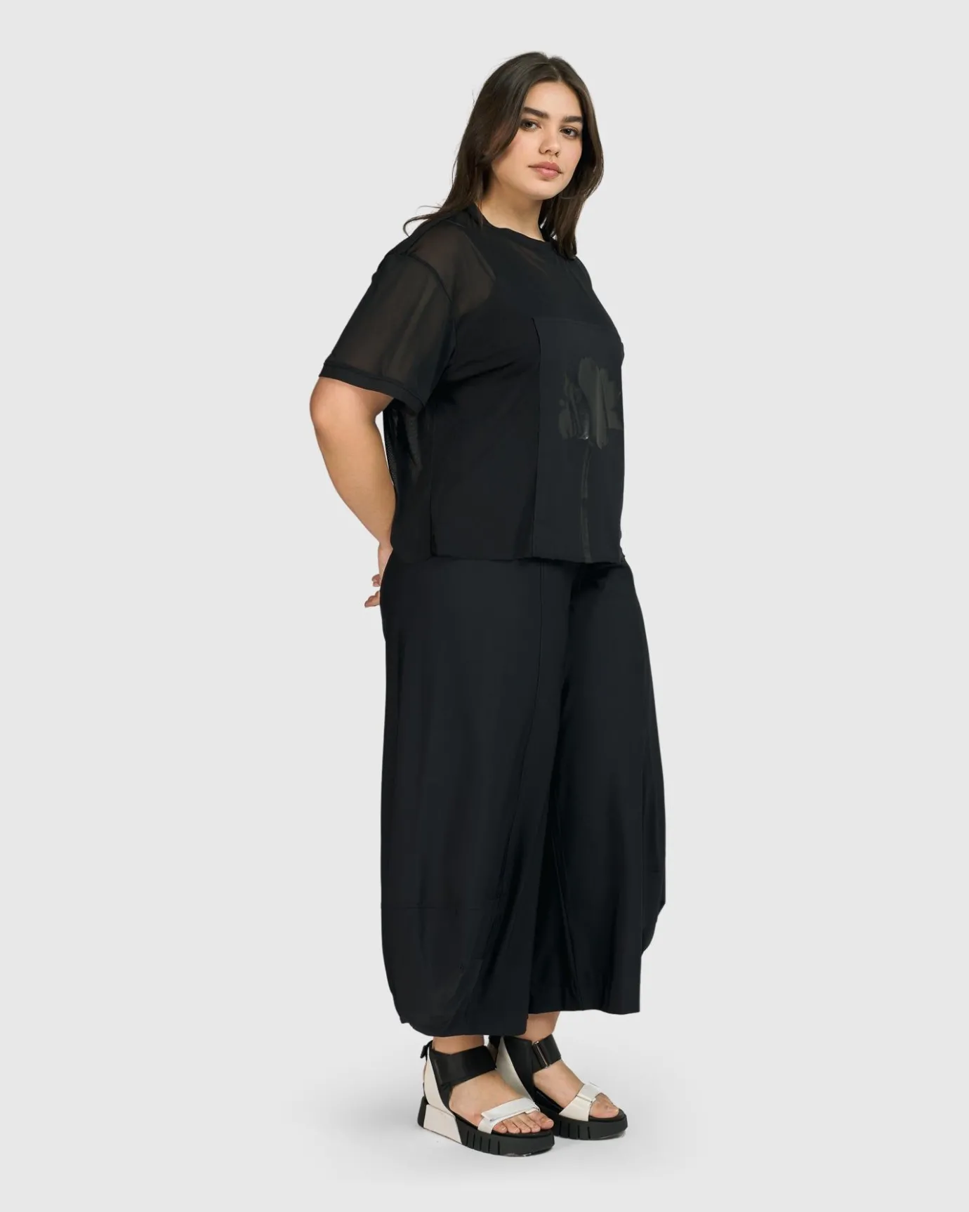 Women Alembika Plus<Tekbika Edith Mesh Tee, Flower