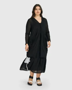 Women Alembika Jackets<Tekbika Essential Draped Cocoon Jacket, Mesh