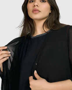 Women Alembika Jackets<Tekbika Essential Draped Cocoon Jacket, Mesh