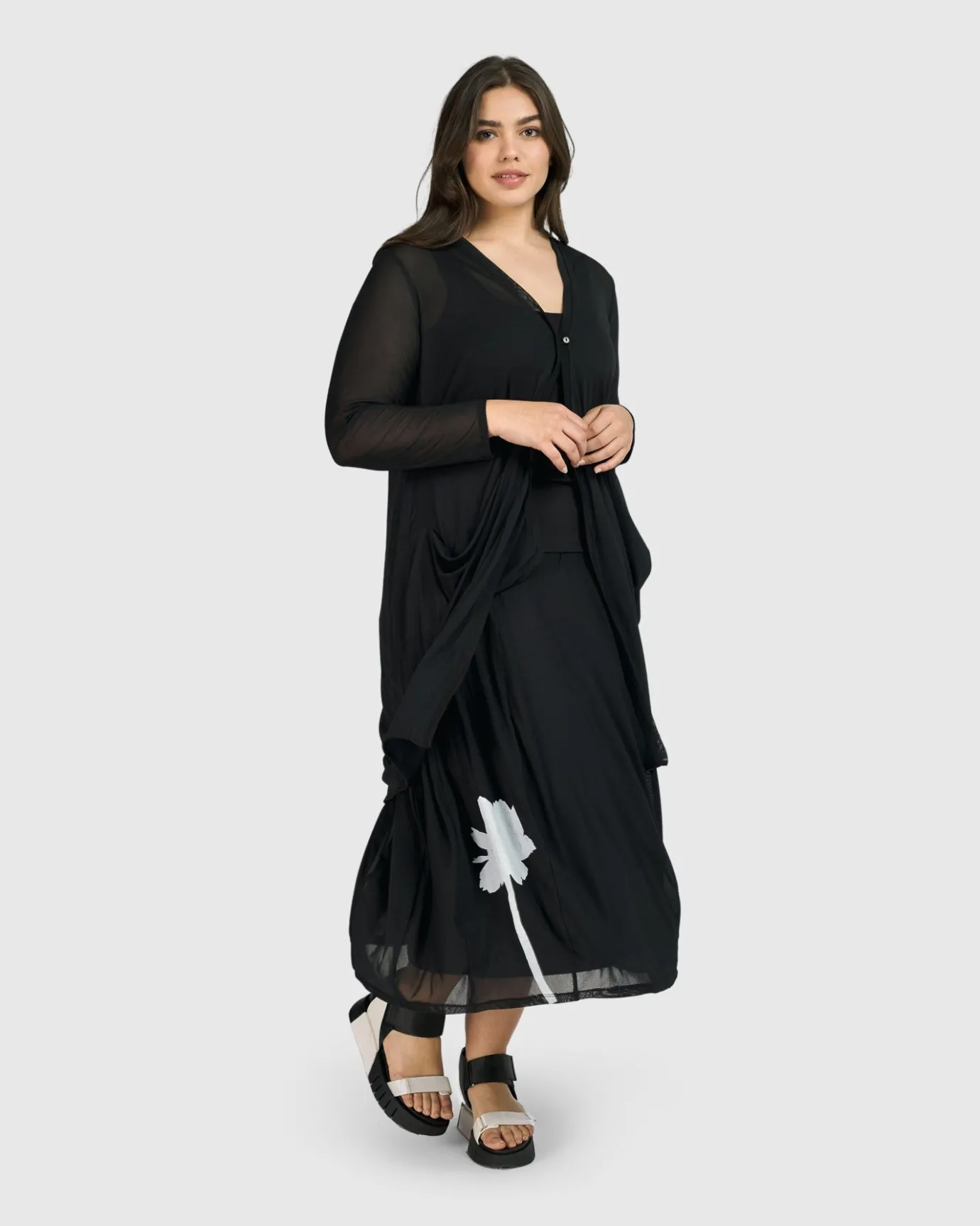 Women Alembika Jackets<Tekbika Essential Draped Cocoon Jacket, Mesh