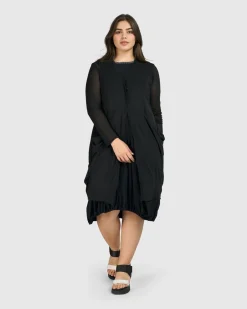 Women Alembika Plus<Tekbika Essential Draped Cocoon Jacket, Mesh