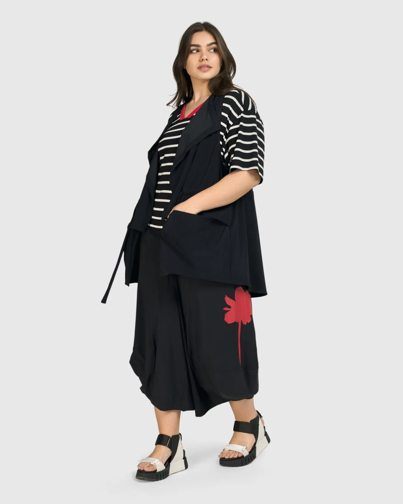 Women Alembika Plus<Tekbika Gabrielle Relaxed Vest, Black