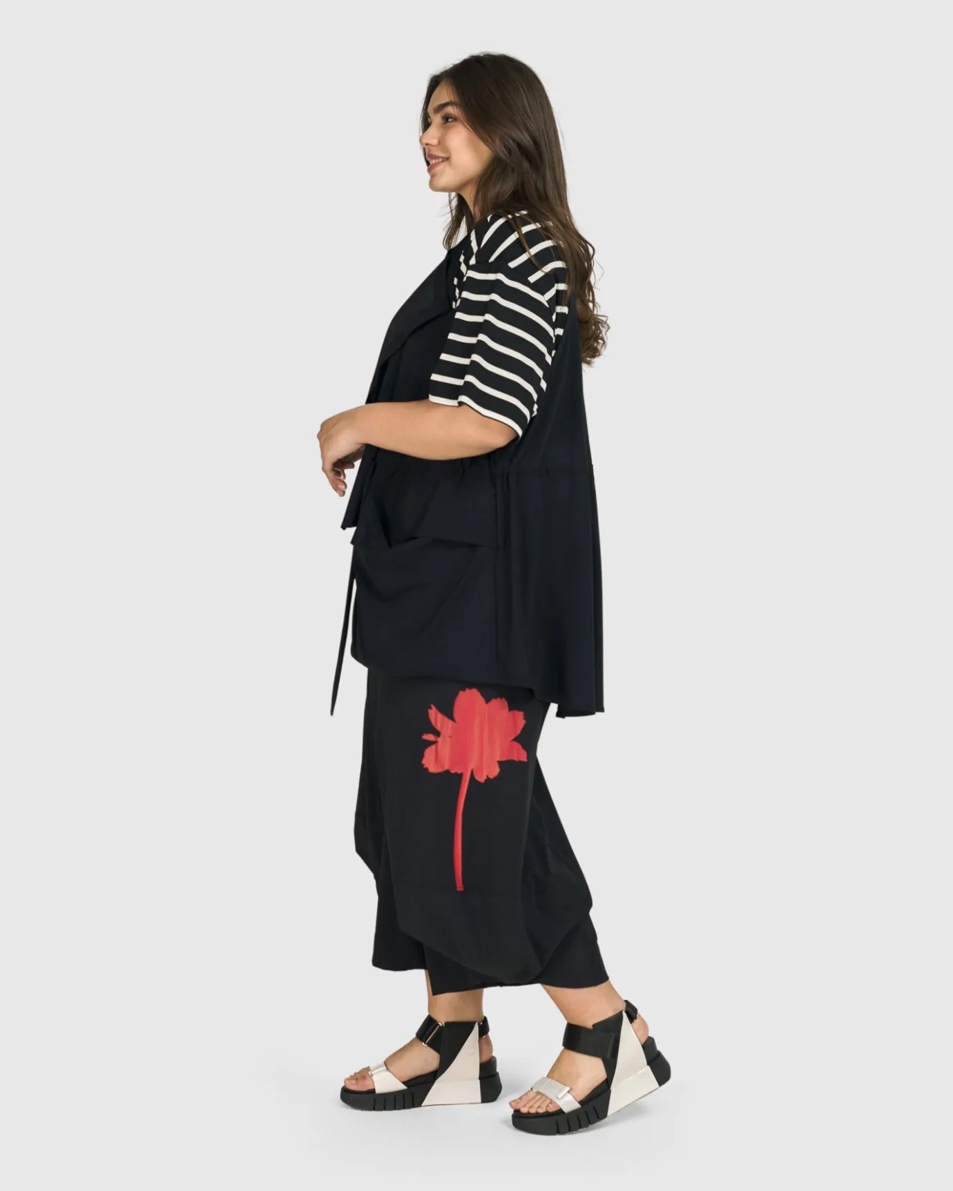 Women Alembika Plus<Tekbika Gabrielle Relaxed Vest, Black