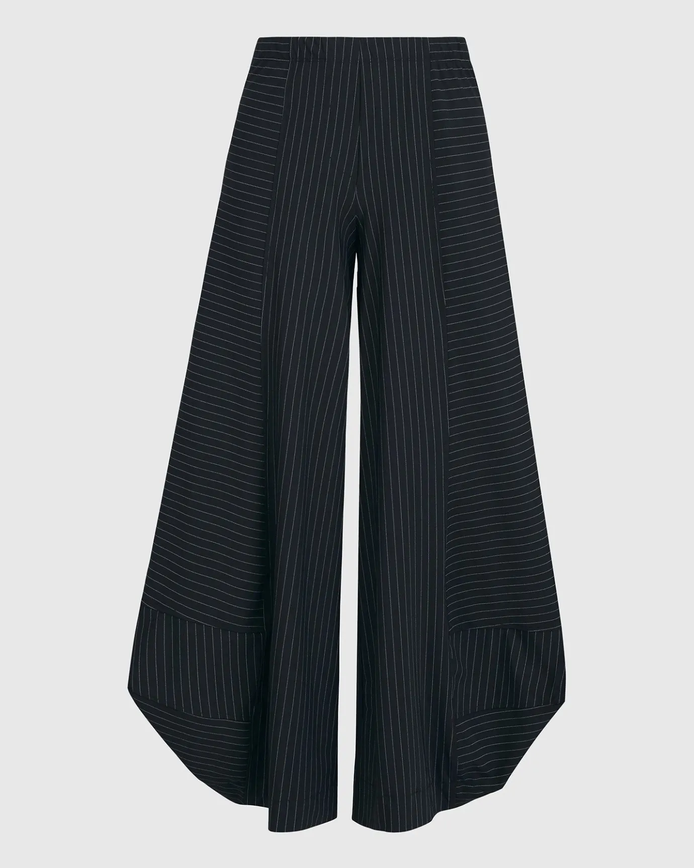 Women Alembika Pants & Skirts<Tekbika Pinstripe Punto Pants, Black