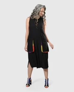 Women Alembika Plus<Tekbika Poppy Sleeveless Pocket Dress, Multi