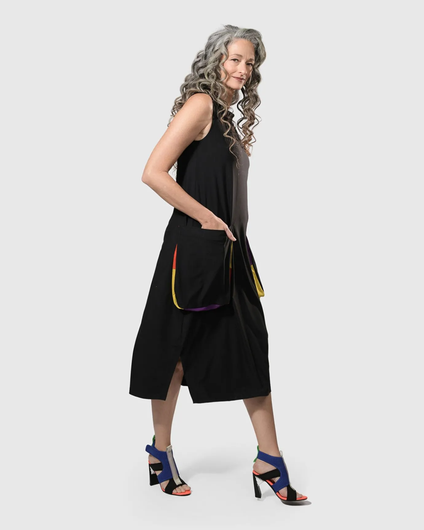 Women Alembika Plus<Tekbika Poppy Sleeveless Pocket Dress, Multi
