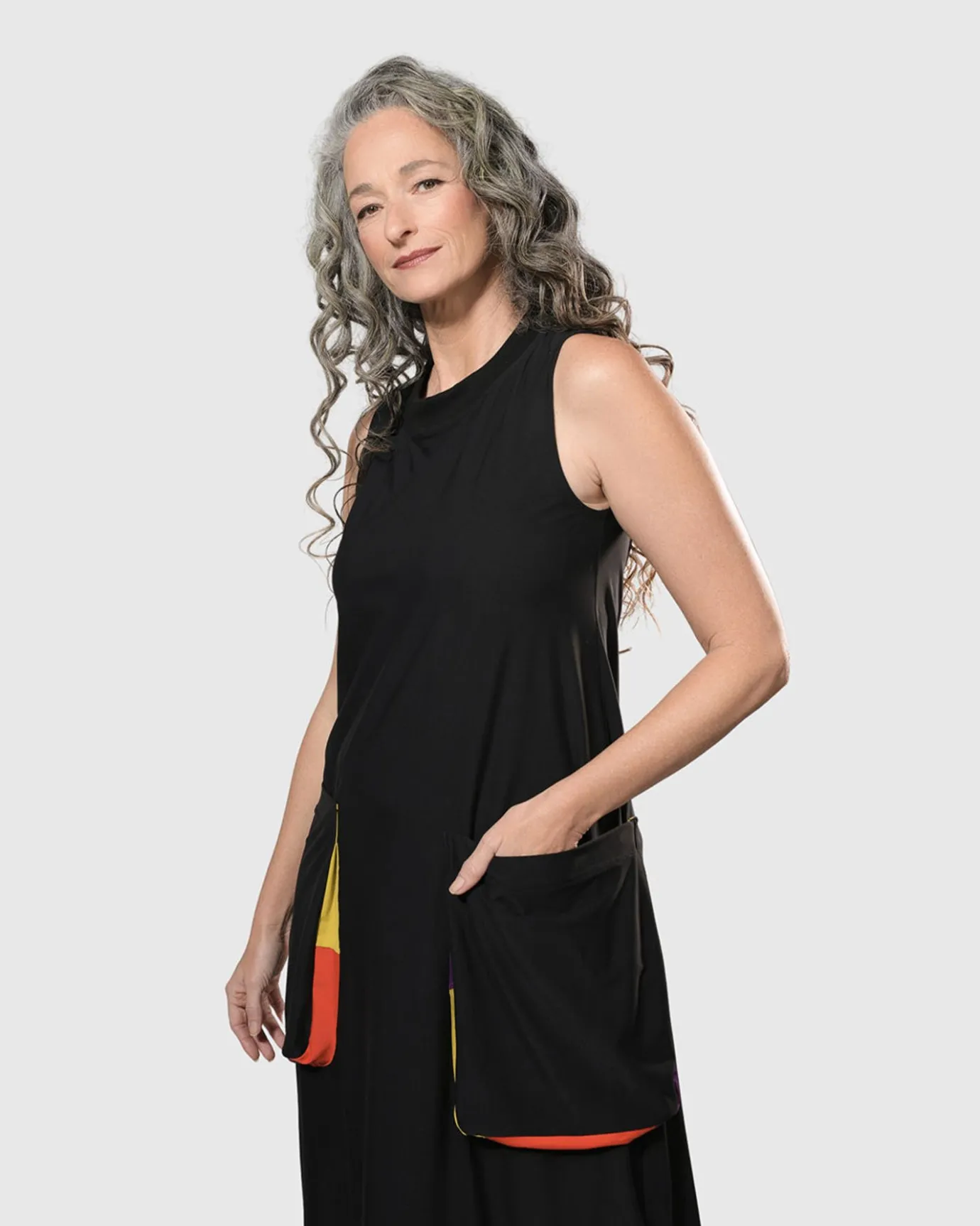 Women Alembika Plus<Tekbika Poppy Sleeveless Pocket Dress, Multi