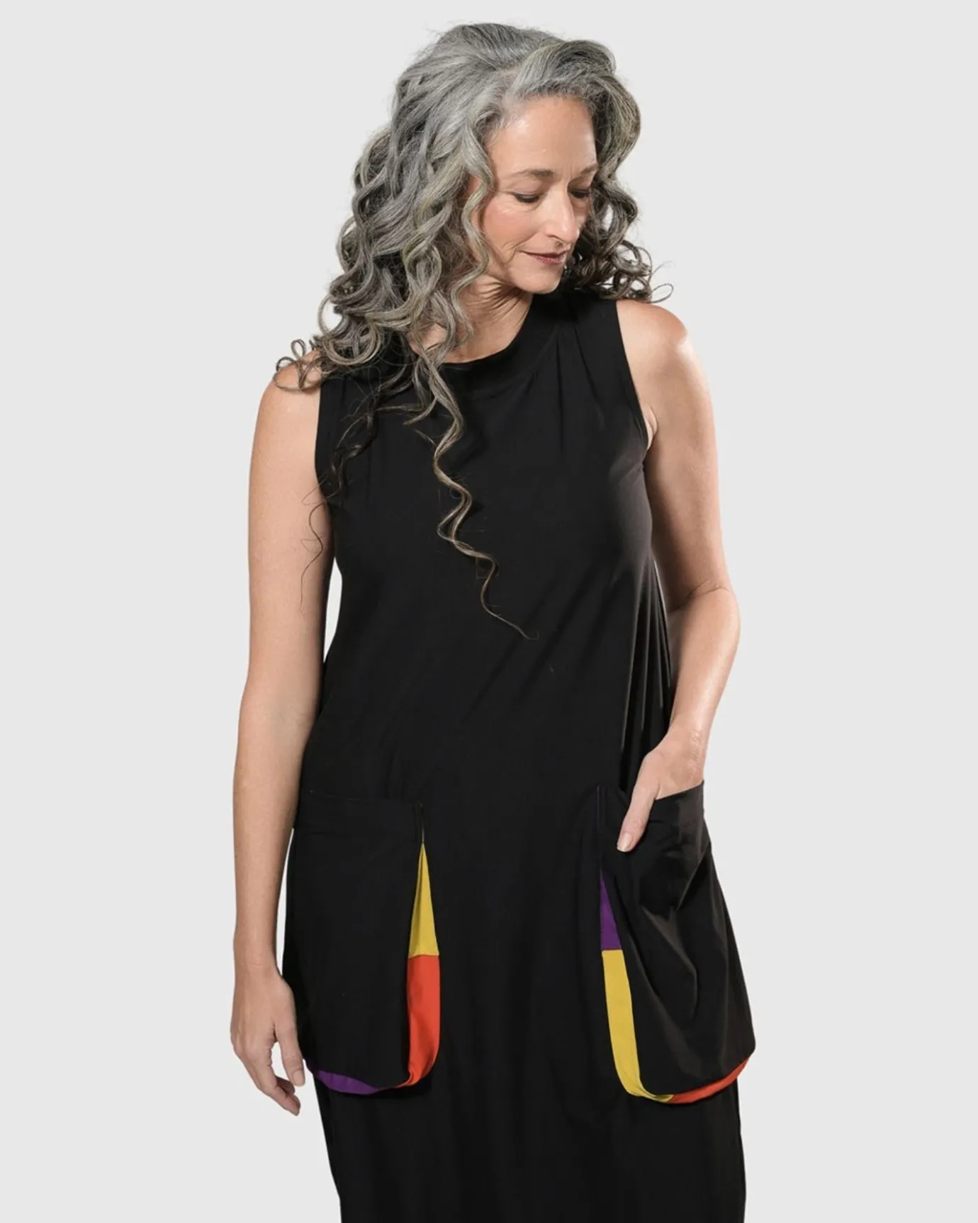 Women Alembika Plus<Tekbika Poppy Sleeveless Pocket Dress, Multi