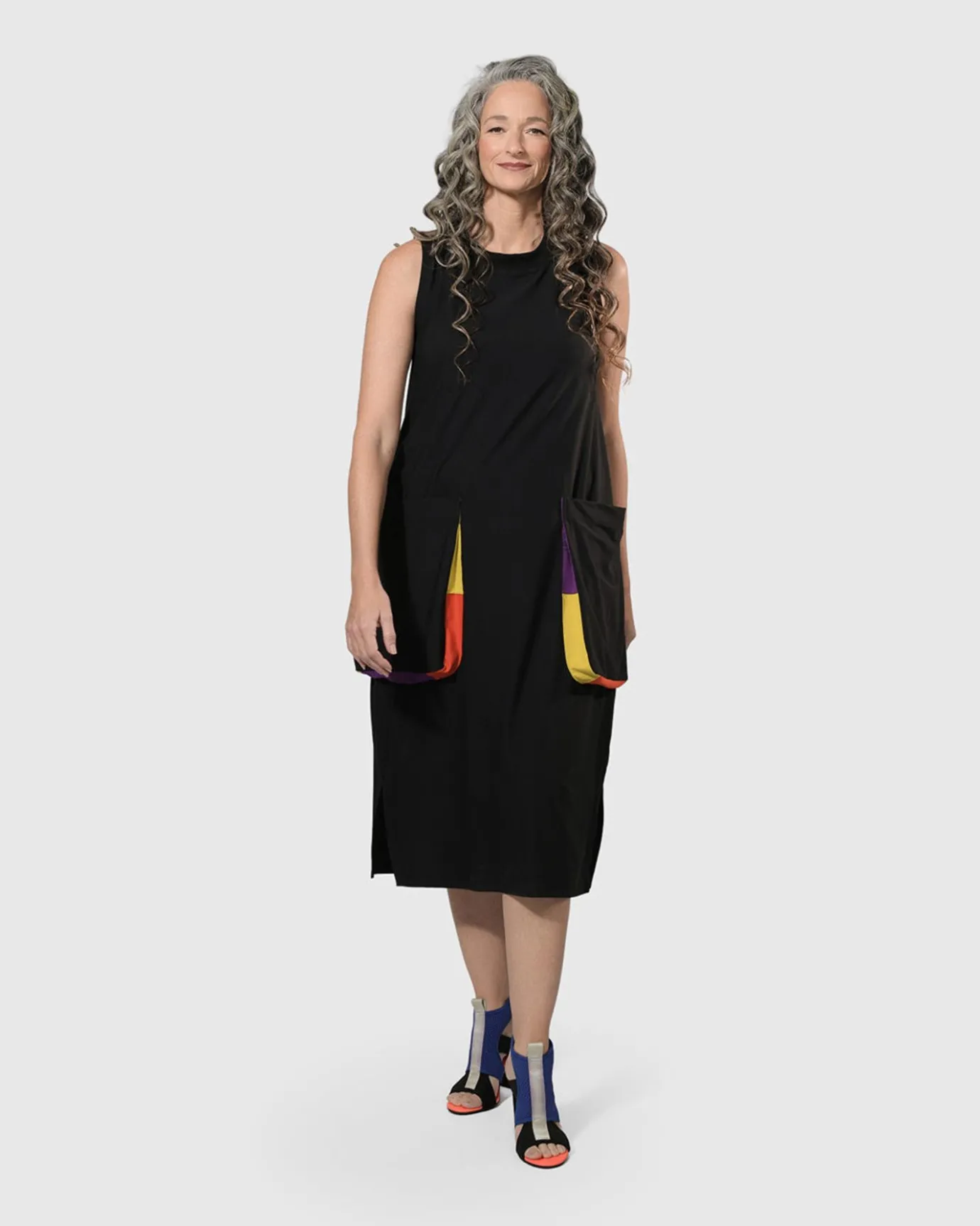 Women Alembika Plus<Tekbika Poppy Sleeveless Pocket Dress, Multi