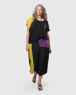 Women Alembika Plus<Tekbika Swing Maxi Skirt, Multi/Yellow