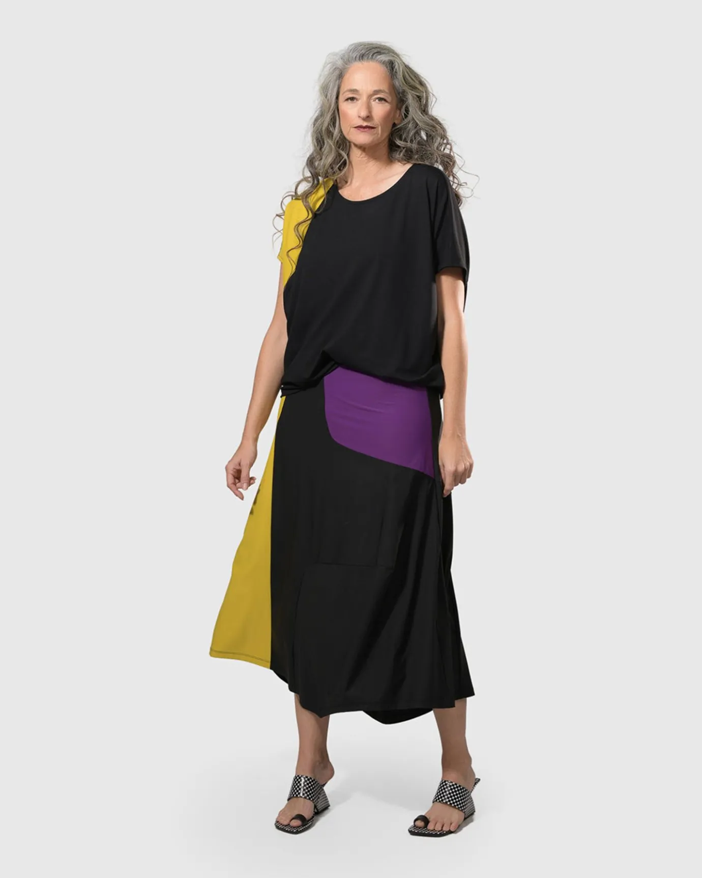 Women Alembika Pants & Skirts<Tekbika Swing Maxi Skirt, Multi/Yellow