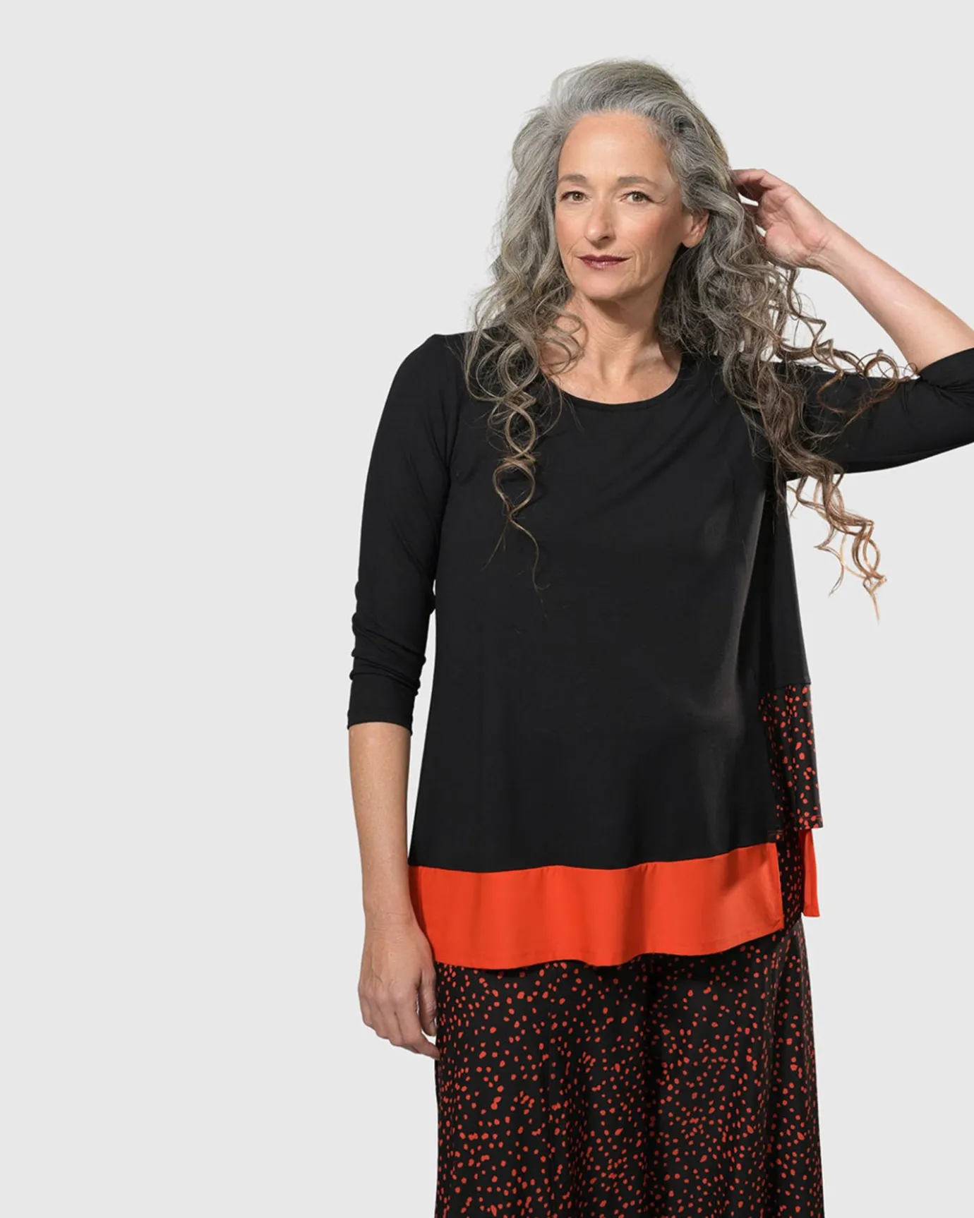 Women Alembika Plus<Tekbika Victoria Tunic Top, Flame