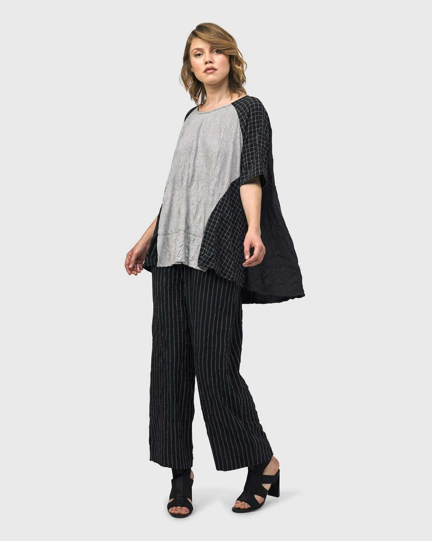Women Alembika Pants & Skirts<Thera Relaxed Straight Leg Pants, Stripes