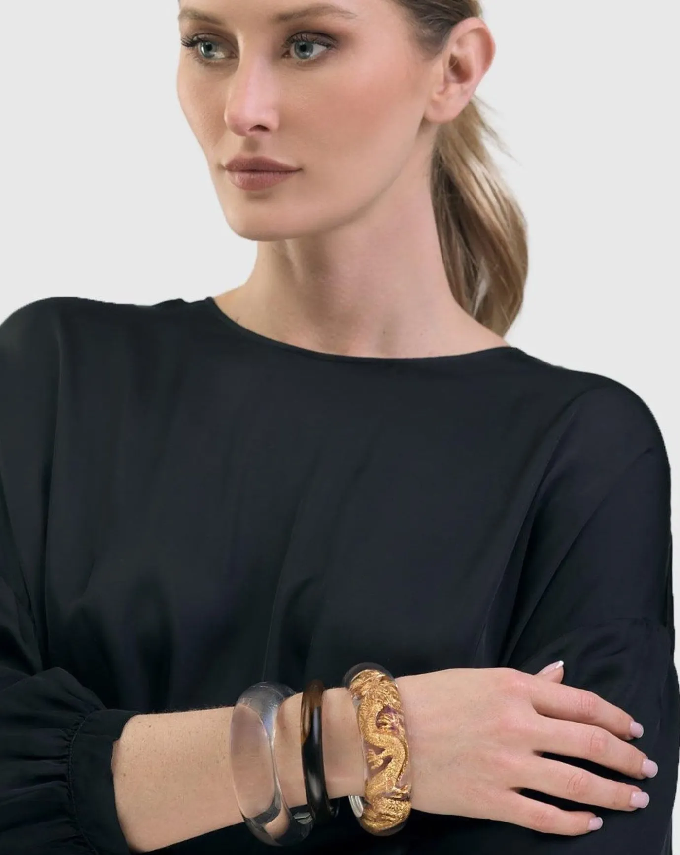Women Alembika Accessories<Tortie Bangle Bracelet, Tortoise