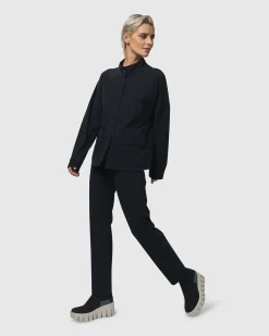 Women Alembika Plus<Trinity Slim Pants, Black