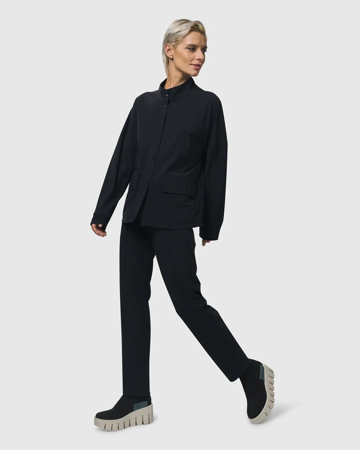 Women Alembika Plus<Trinity Slim Pants, Black