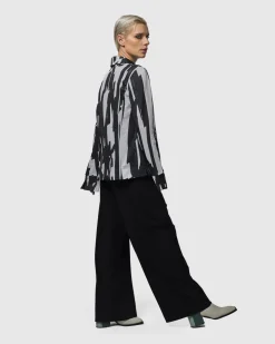 Women Alembika Pants & Skirts<Trinity Straight Leg Pants, Black