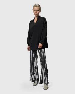 Women Alembika Tops & Tunics<Trinity V-Neck Pullover Top, Black